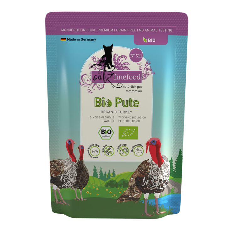 BIO kalkkuna No.505 85g pss Catz Finefood - Aikuisten kissojen säilykkeet - 028348 - 1