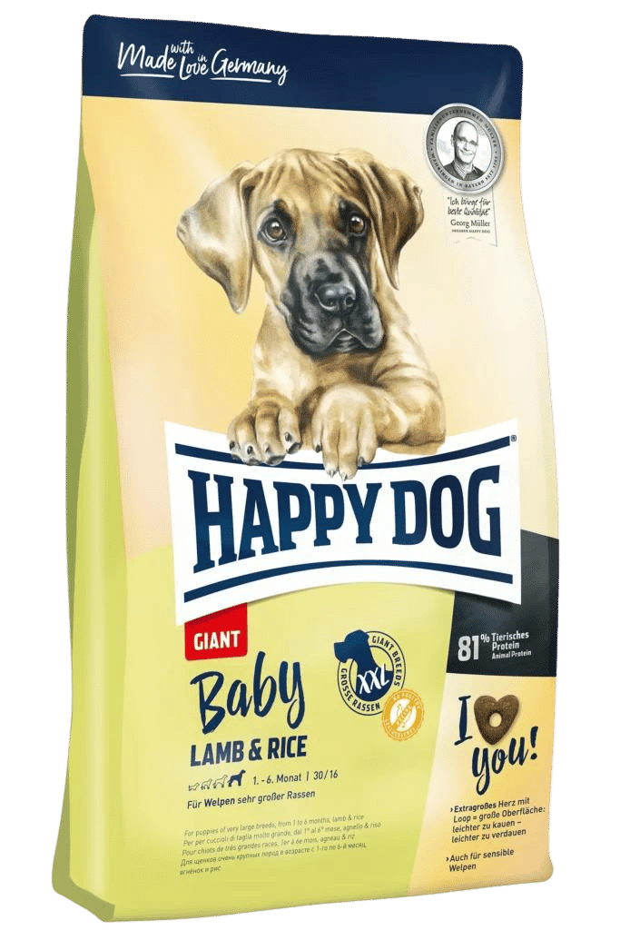 Baby Giant Lamb & Rice 15kg Happy Dog - Kuivaruoat pennuille ja kasvatukseen - 017688 - 1