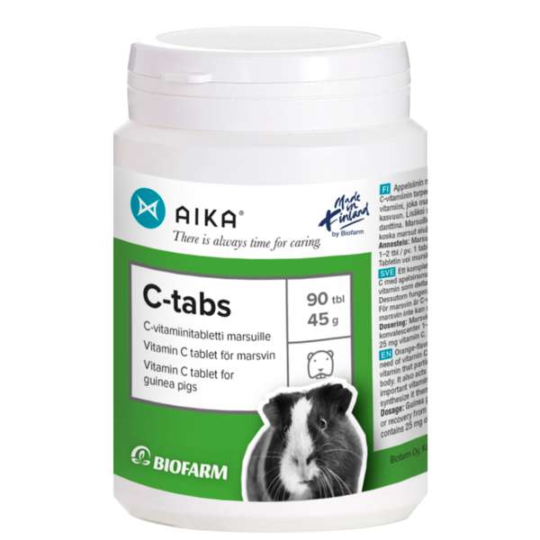 C-Tabs 90tbl purutabletti AIKA Biofarm - Pieneläinten lisäravinteet - 039918 - 1