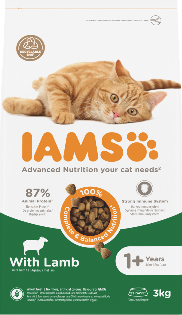 Cat Lamb Iams Vitality - Kissan kuivaruoat aikuisille kissoille - 000288 - 4