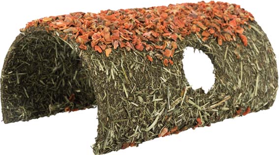 Heinätalo pyöreä katto 15x12x25cm Trixie - Pieneläinten lelut ja puuhasteltavat - 036258 - 1