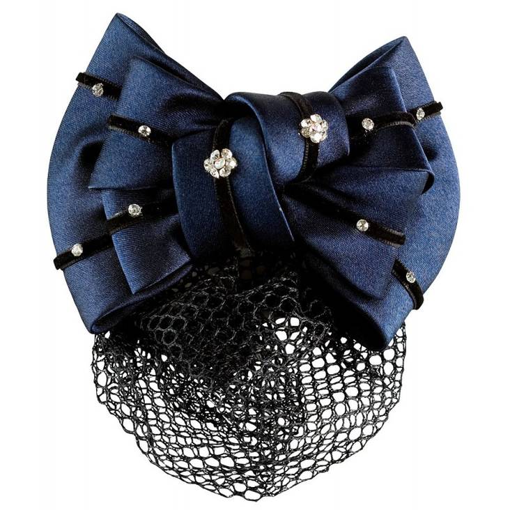 Hiusrusetti strassit+verkko navy Ekkia - Ratsastajan asusteet - 024138 - 1