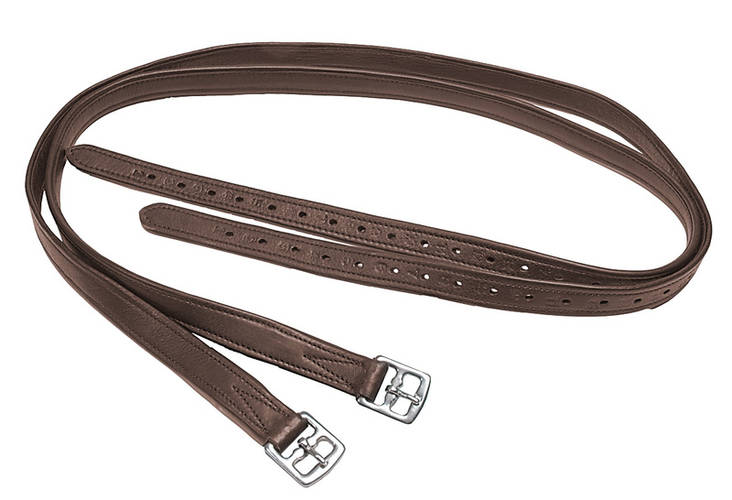 Jalustinhihnat pehmeä nahka-nylon ruskea Wahlsten - Jalustimet ja -jalustinhihnat  - 035288 - 1