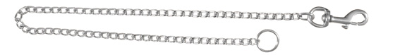 Jatkopala taluttimeen metalliketju pistoolilukolla 80cmx4mm kromi Trixie - Talutin jakajat ja jatkot - 021108 - 1