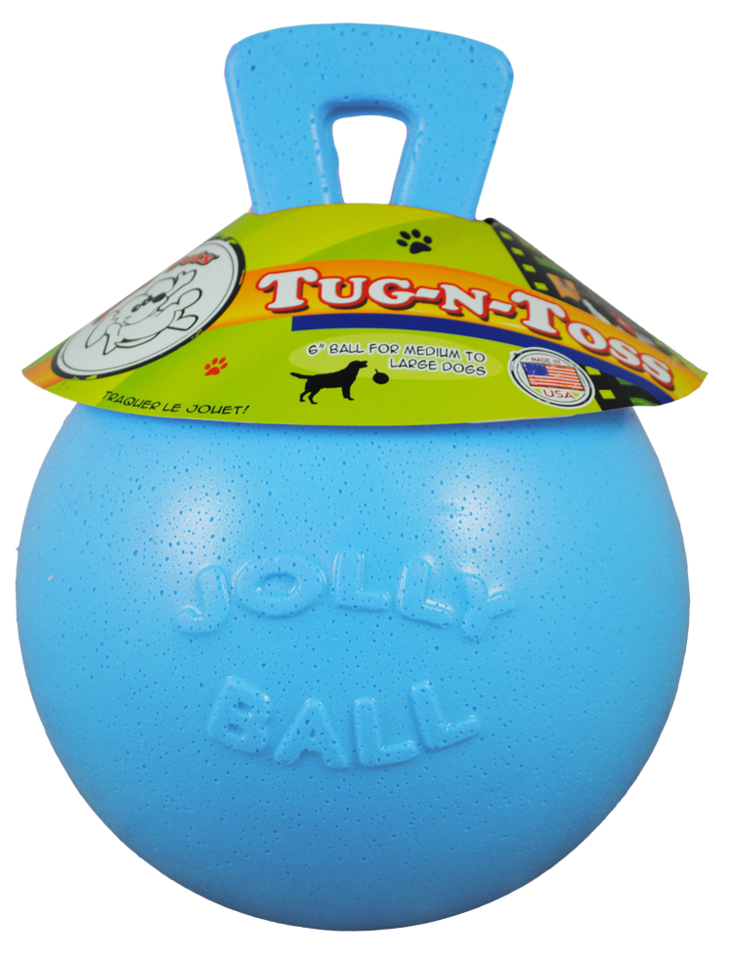 Kahvapallo Tug-n-toss 15cm vaaleansininen mustikantuoksu Jolly Pets - Koiran pallot ja heittolelut - 035348 - 2