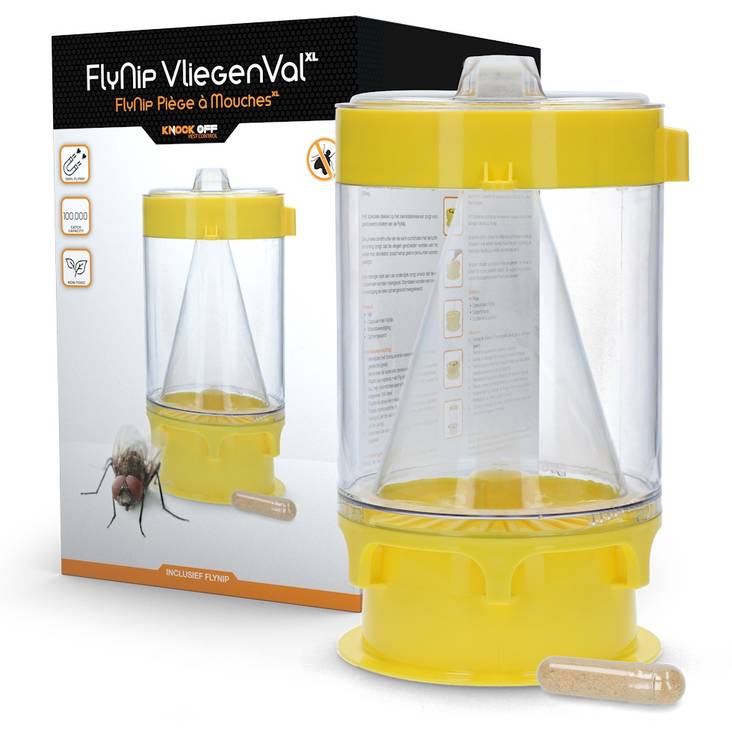 Kärpäsansa Fly Trap XL 36,5cm Knock Off - Hyönteistenkarkoitus, -ansat ulkokäyttö - 035378 - 1
