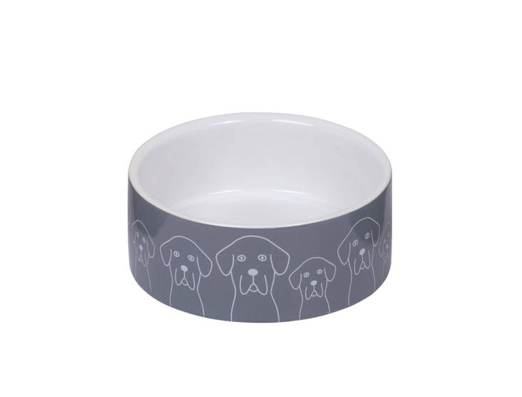 Keramiikkakuppi Dogs harmaa Nobby - Koiran keramiikkakupit - 021168 - 1