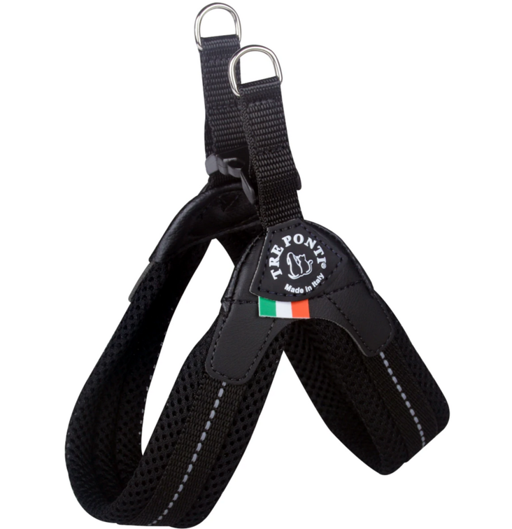 Lukkovaljas Easy Fit Click Mesh musta Tre Ponti - Koiran perusvaljaat - 036858 - 1