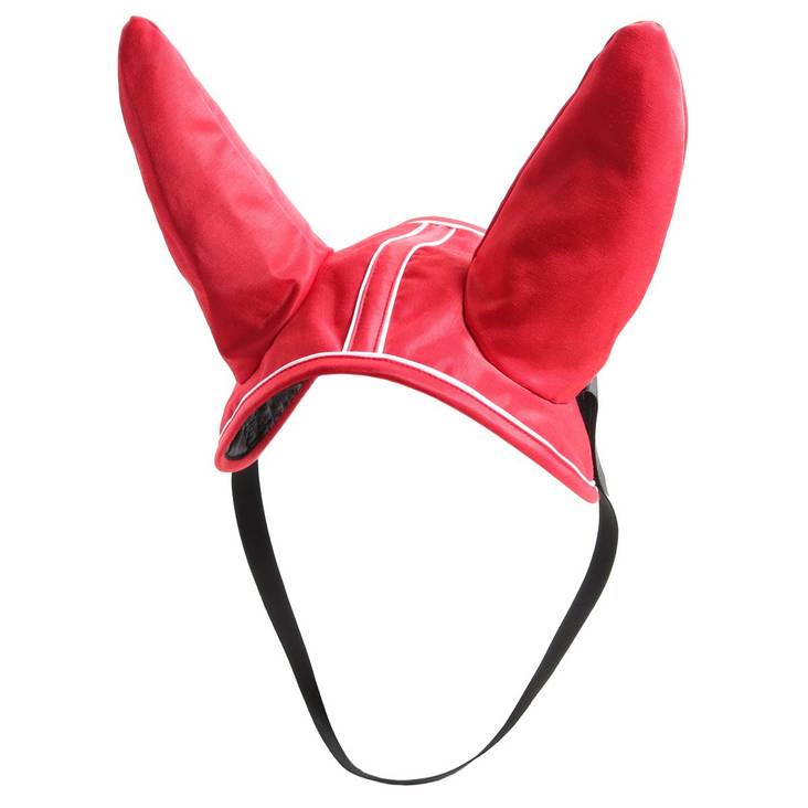 Korvahuppu Fin Special FULL puna-valkoinen Star Tack - Ratsuhevosen huput ja korvapallot - 033518 - 1