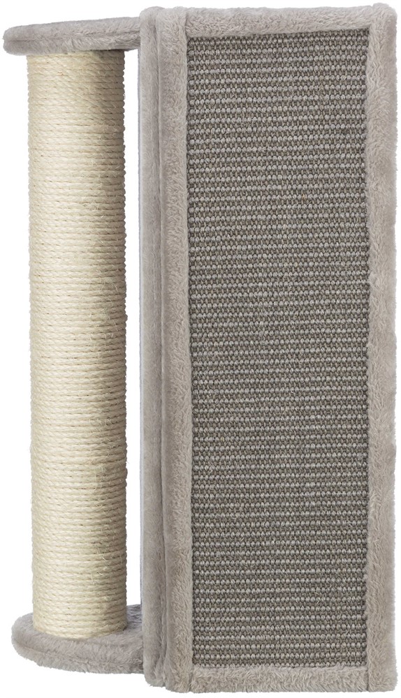Kulmaraapimalauta tolpalla harmaa 19x58x19cm Trixie - Kissan raapimalaudat ja -tolpat - 035898 - 1