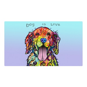 Kupinalusta Dog is love 41x71cm Drymate - Koiran ruokinta-alustat - 024598 - 1