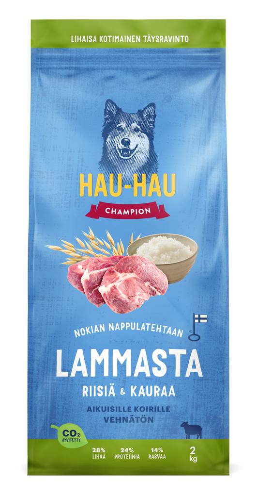 Lammas Riisi Kaura aikuisille koirille Hau Hau Champion - Koiran kuivaruoat aikuisille koirille - 035738 - 1