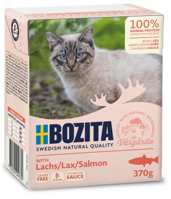 Lohi 370g kastike Bozita Cat - Aikuisten kissojen säilykkeet - 004548 - 2