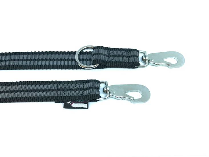 Monitoimitalutin grip BGB-lukolla 25mm/2,5m musta Onega - Koiran Grip -taluttimet - 033258 - 1