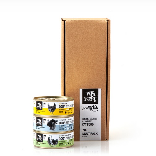 Multipack Adult 70B 6x80g 3coty - Aikuisten kissojen säilykkeet - 039428 - 5