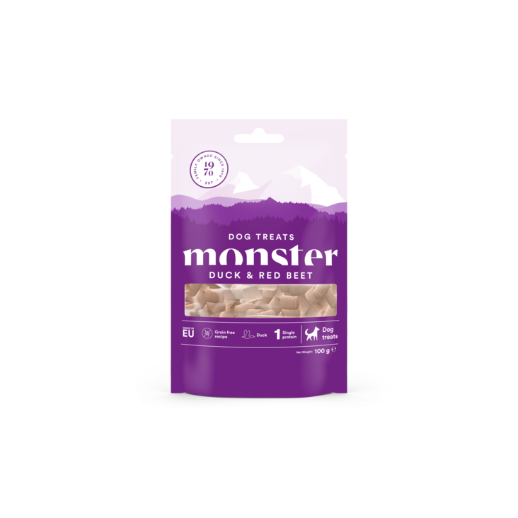 Namipala Ankka & Punajuuri 100g monster - Koiran herkut ja makupalat - 027158 - 1