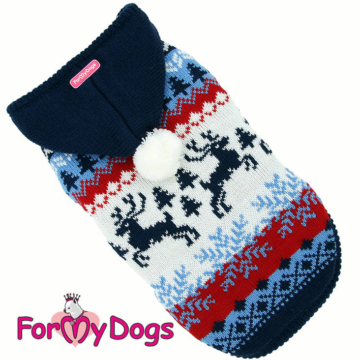 Neuletakki hupullinen Deers For My Dogs - Koiran paidat ja neuleet - 032908 - 1