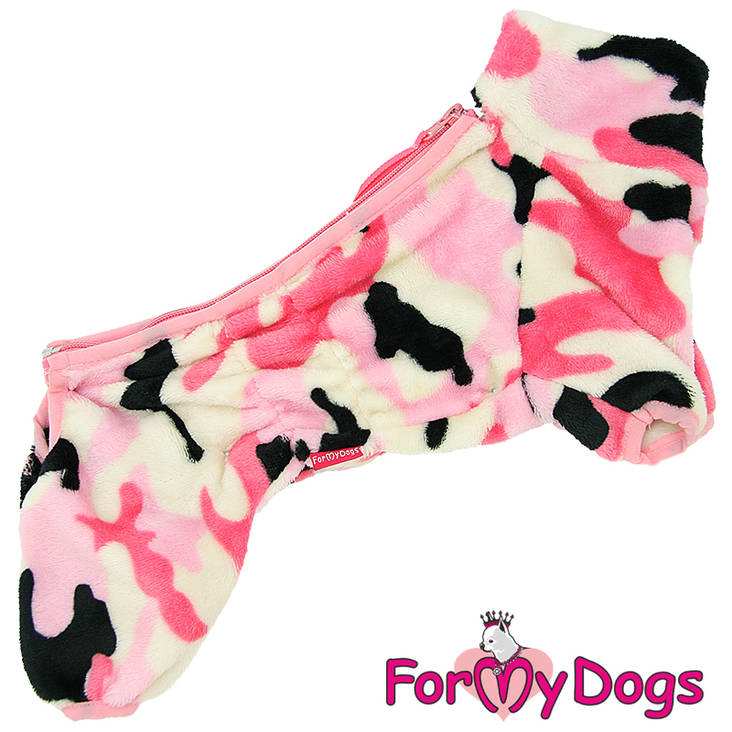 Pehmohaalari narttumalli pinkki camo For My Dogs - Koiran haalarit - 032808 - 1