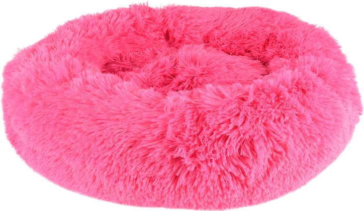 Pehmopeti Krems pyöreä 50x25cm tumma pinkki Flamingo - Koiran reunalliset pedit - 038308 - 1