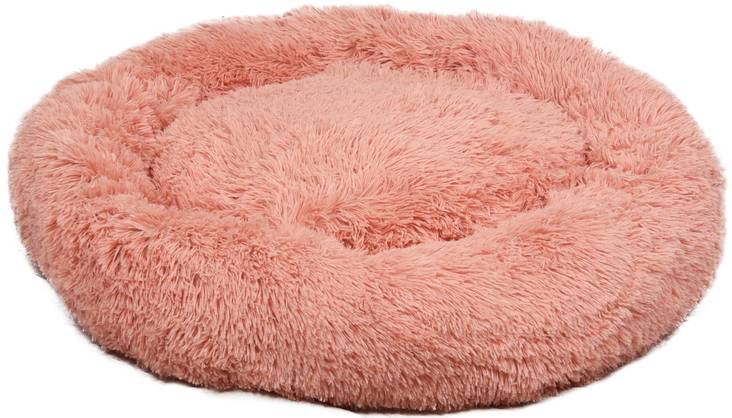 Pehmopeti Krems pyöreä vanha rosa Flamingo - Koiran reunalliset pedit - 038198 - 1