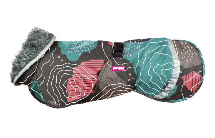 PerusPomppa koiran talvitakki Kartta - Koiran manttelit - 026458 - 1
