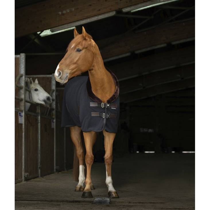 Polarfleeceloimi Teddy musta/ruskea Equitheme - Hevosen fleeceloimet - 026248 - 1