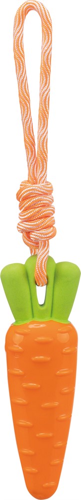 TPR Porkkana köydellä 20cm+39cm Trixie - Koiran köysilelut - 039828 - 1