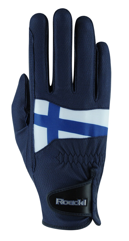 Ratsastuskäsine Menalo Suomen lippu navy Roeckl - Ratsastushanskat - 035258 - 1