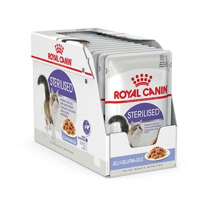 Sterilised Adult Jelly 12x85g hyytelö Royal Canin - Aikuisten kissojen säilykkeet - 000608 - 2