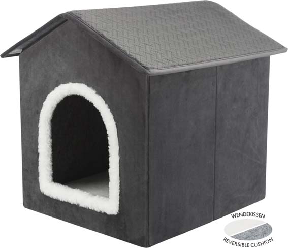 Talopesä Livia tummanharmaa Trixie - Kissan pesä-, iglu- ja riippupedit - 026828 - 1