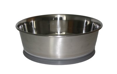 Teräskuppi 1,15L imukuppipohja Ozami - Koiran metallikupit ja telineet - 015018 - 1