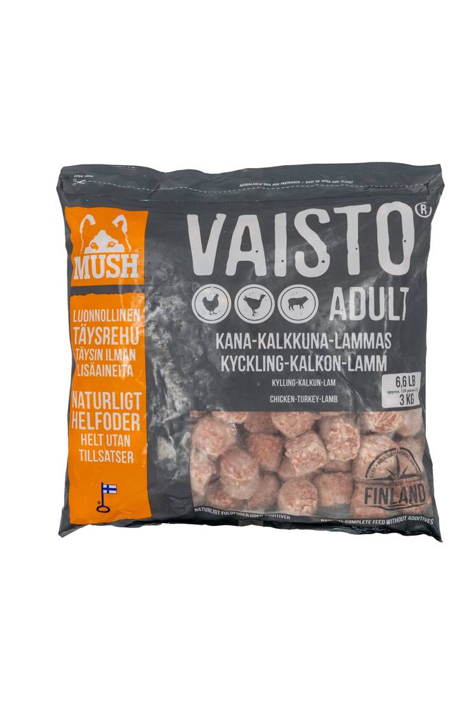 Vaisto HARMAA 3kg pullat MUSH - Pakaste täys- ja täydennysravinnot - 008448 - 1