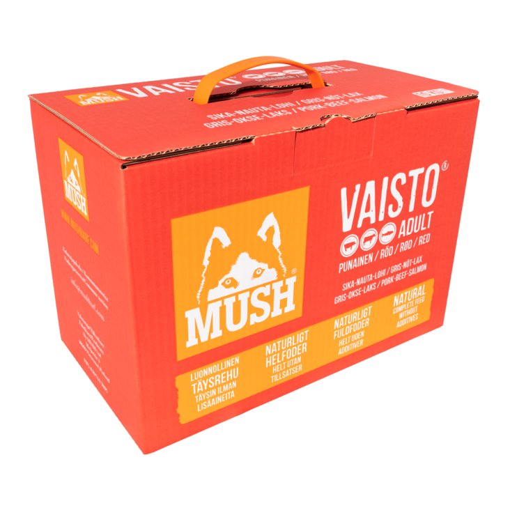 Vaisto PUNAINEN 10kg levyt MUSH - Pakaste täys- ja täydennysravinnot - 012068 - 1