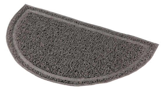 Vessamatto puoliympyrä 41x25cm harmaa Trixie - Kissanvessan edusmatot - 011968 - 1