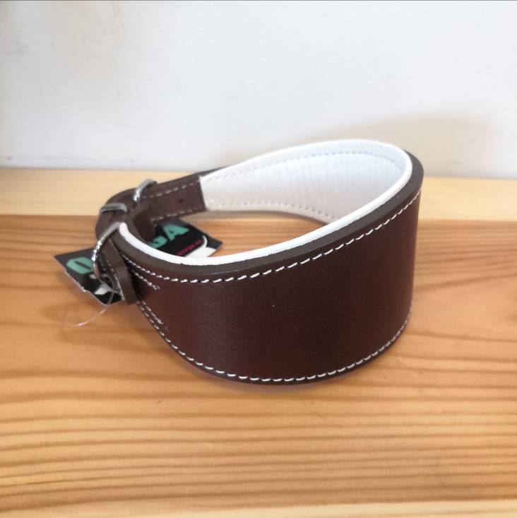 Vinttikoirapanta nahkaa 35cm tummanruskea Onega - Koiran solkipannat - 029678 - 1