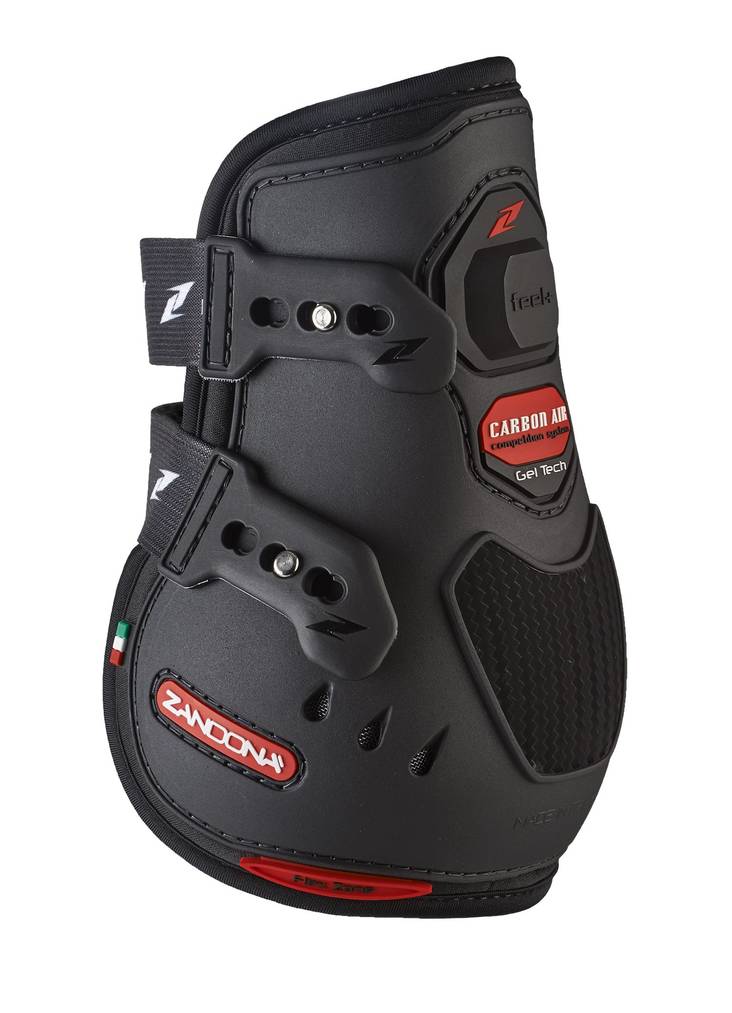 Vuohissuojat Carbon Air Feel+ mustat / nappulat Zandona - Hevosen vuohis- ja hivutussuojat - 015178 - 1