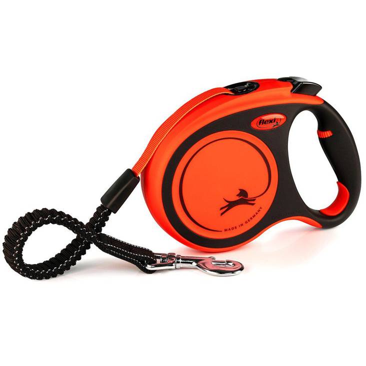 Xtreme L 8m max 55kg oranssi nauha+jousto Flexi - Koiran kelataluttimet - 033388 - 1