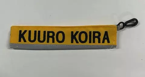 Tekstiputki KUURO KOIRA keltainen Maike - Koiran heijastimet ja turvavalot - 050978 - 1