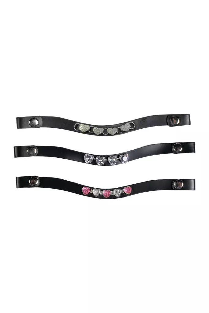 Keppihevosen otsapantasetti Sydämet 3kpl Hobby Horsing HKM-sports - Koti ja sisustus - 053298 - 1