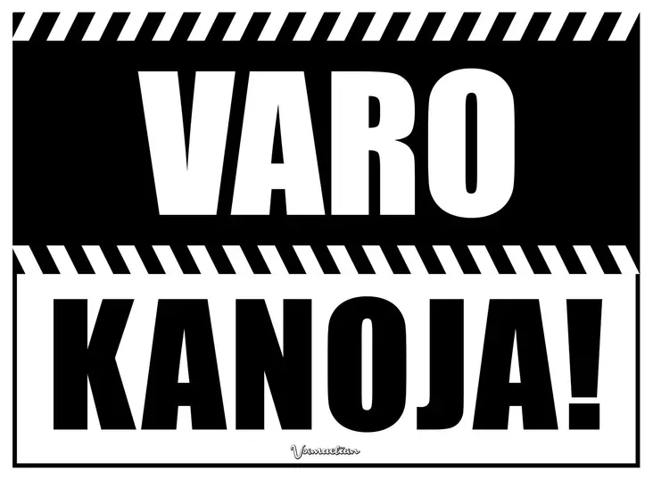 Kyltti Varo kanoja! - Varoitus- ja huomiokyltit - 053588 - 1