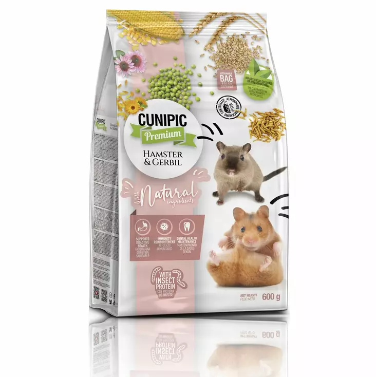 Hamster & Gerbil 600g Premium Cunipic - Hamsterin ja hiirien ruoka - 053678 - 1