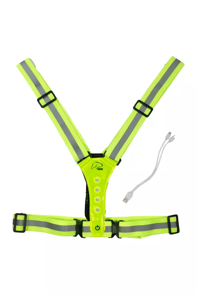 Lasten heijastava LED-valjas neonkeltainen HKM-sports - Eläinihmisen heijastimet ja turvavalot - 054188 - 1