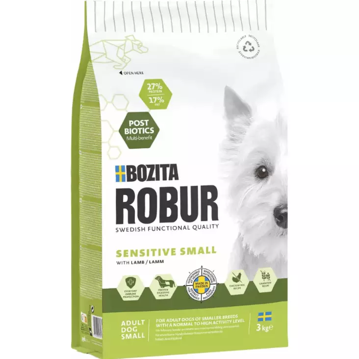 Adult Sensitive Small with Lamb Robur Bozita - Kuivaruoat pennuille ja kasvatukseen - 052608 - 1