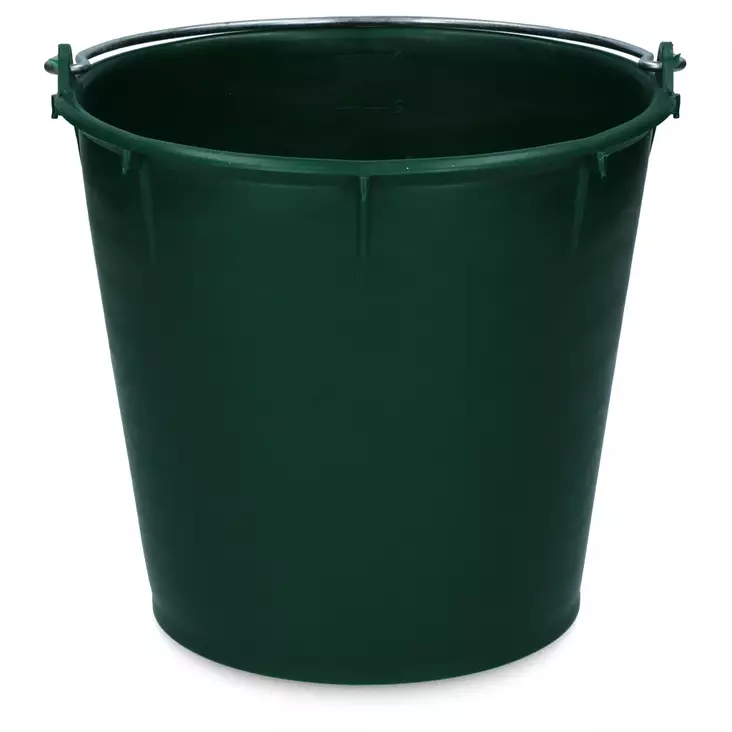 Ämpäri kantokahvalla 7L vihreä V-Plast - Hevosen ruokinta-astiat ja ämpärit - 052078 - 1