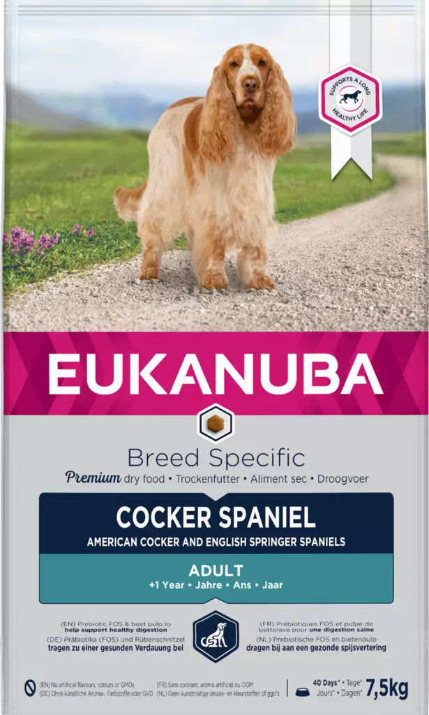 Cocker Spaniel 7,5kg Eukanuba - Koiran kuivaruoat aikuisille koirille - 000238 - 1