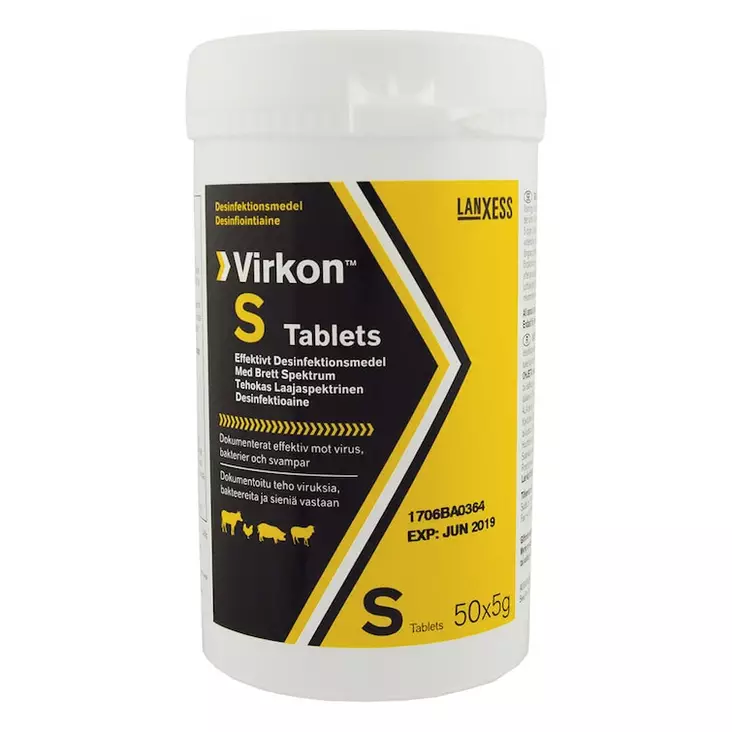 Desinfiointiaine Virkon S 50x5g - Eläinsuojan pesu ja desifiointi - 053718 - 1