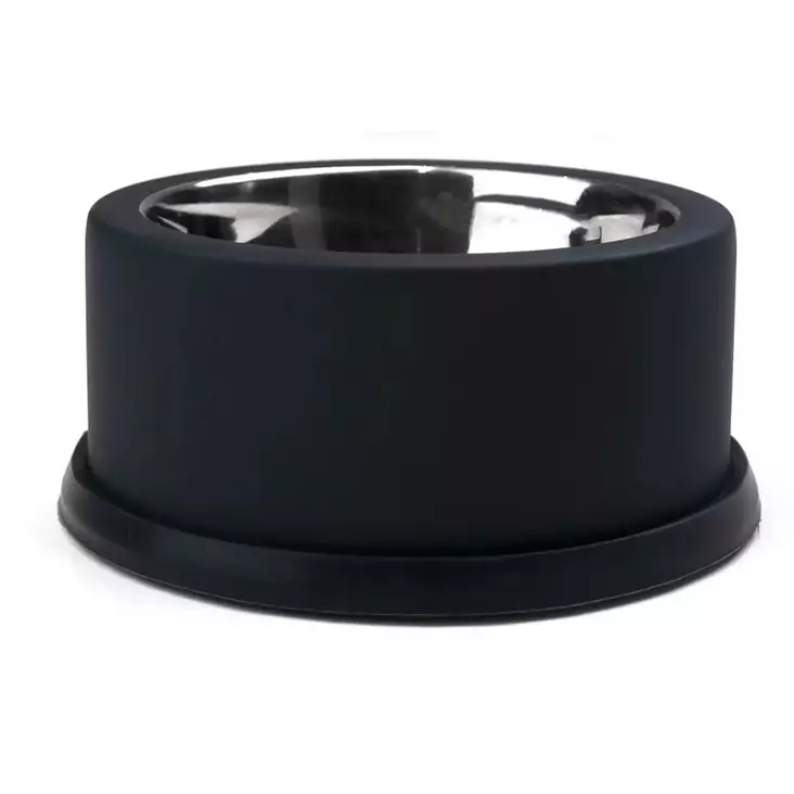 Emaloitu kuppi Double Wall 700ml musta OZami - Koiran metallikupit ja telineet - 056188 - 1