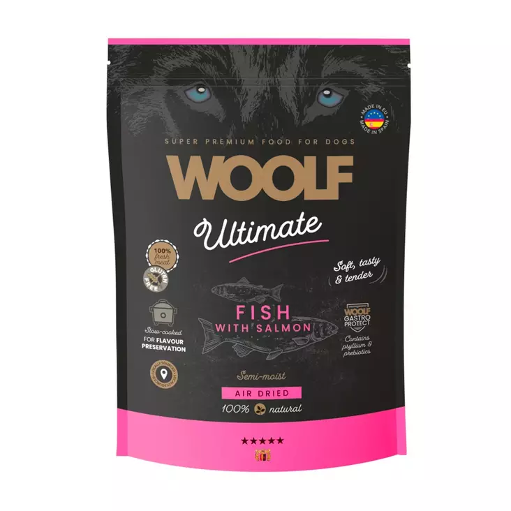 Fish with Salmon, Kala Lohi, 1kg Ultimate Dogfood Woolf - Koiran kuivaruoat aikuisille koirille - 051558 - 1