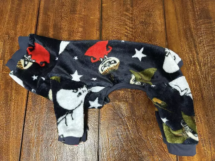 Haalari Pörröfleece Muumi tummansininen XL 40cm Pukuprinsessa - Koiran haalarit - 055958 - 1