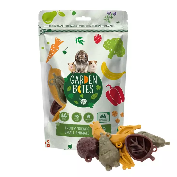 Hedelmähahmo Fruity Friends 14cm 9kpl Garden Bites - Pieneläinten herkut ja namipalat - 057878 - 1